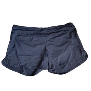gray Athleta swim shorts